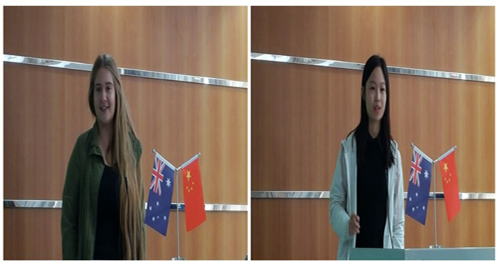 双方学生代表发言